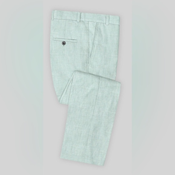 Italian Linen Mint Suit - Picture 4 of 5